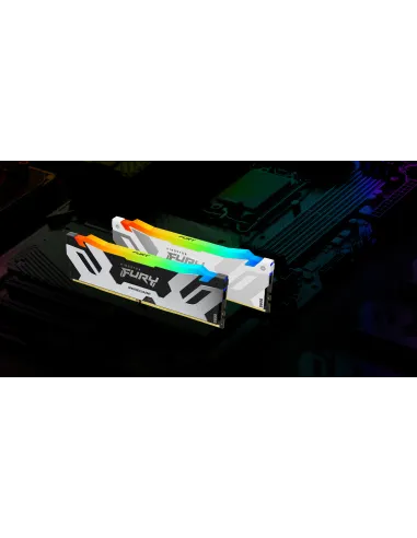 Kingston Technology FURY Renegade RGB KF580C38RWAK2-32 DDR5 8000 MHz 32GB (2x16GB) CL38 Blanco con Disipador Térmico