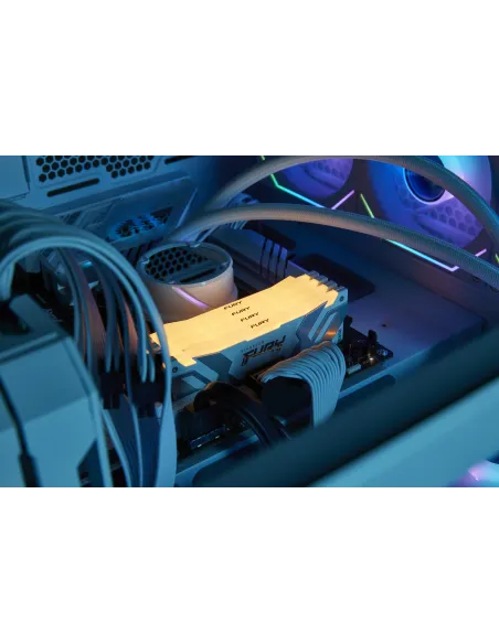 Kingston Technology FURY Renegade RGB KF580C38RWAK2-32 DDR5 8000 MHz 32GB (2x16GB) CL38 Blanco con Disipador Térmico