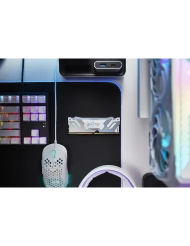 Kingston Technology FURY Renegade RGB KF580C38RWAK2-32 DDR5 8000 MHz 32GB (2x16GB) CL38 Blanco con Disipador Térmico