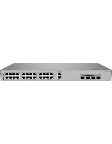 Huawei eKit S220S Series S220S-26PN4JX Gestionado L2 Gigabit Ethernet Montaje en Rack 1U 24 Puertos y 4 SFP+ Gris