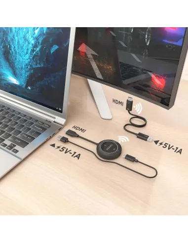 Aisens ASWL-H2K30M002-BK Transmisor HDMI inalámbrico 1080P 60Hz 30m Plug and Play