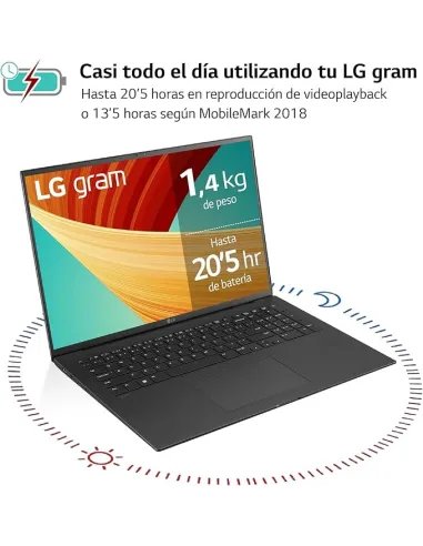 LG Gram 17Z90R 17Z90R-E.AD75B  Intel Core i7 1360P/32GB/512GB SSD/RTX 3050/17" 2K  W11 Home