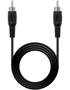 Nanocable 10.24.0405 Cable de Audio RCA 5M Negro-51136