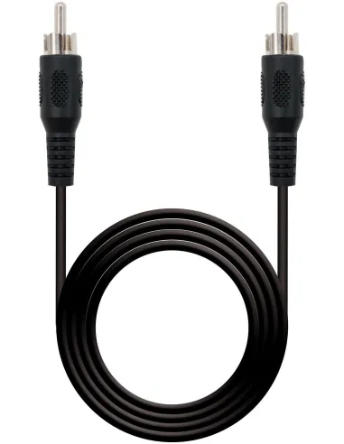 Nanocable 10.24.0405 Cable de Audio RCA 5M Negro