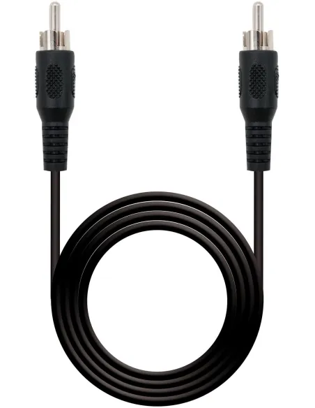 Nanocable 10.24.0405 Cable de Audio RCA 5M Negro