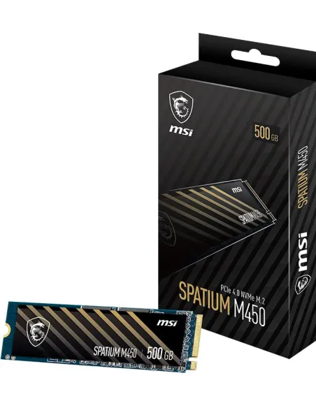 MSI Spatium M450 500GB SSD PCIe 4.0 NVMe 3D NAND