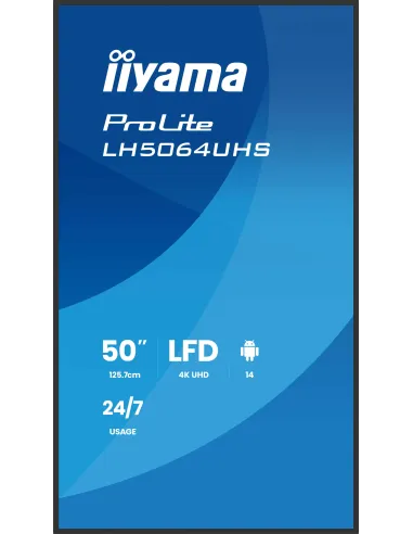 Iiyama LH5564UHS-B1AG 55? 4K UHD 500 nits WiFi Android 14 VESA