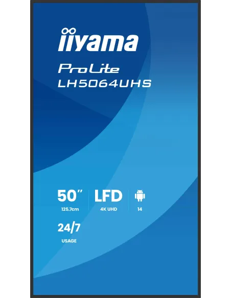 Iiyama LH5564UHS-B1AG 55? 4K UHD 500 nits WiFi Android 14 VESA
