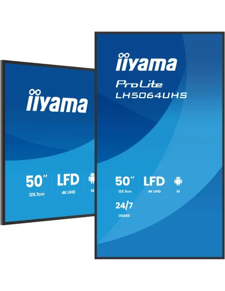 Iiyama LH5564UHS-B1AG 55? 4K UHD 500 nits WiFi Android 14 VESA