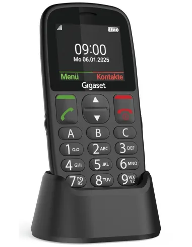 Gigaset GL395 Negro Teléfono para personas mayores