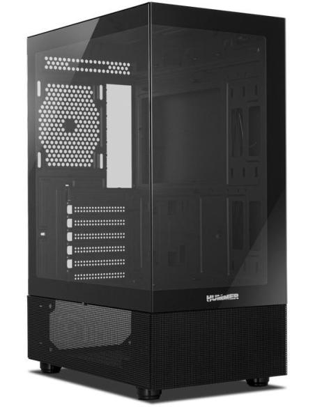 Nox Hummer Vision Midi Tower Cristal Templado USB 3.0 Negra