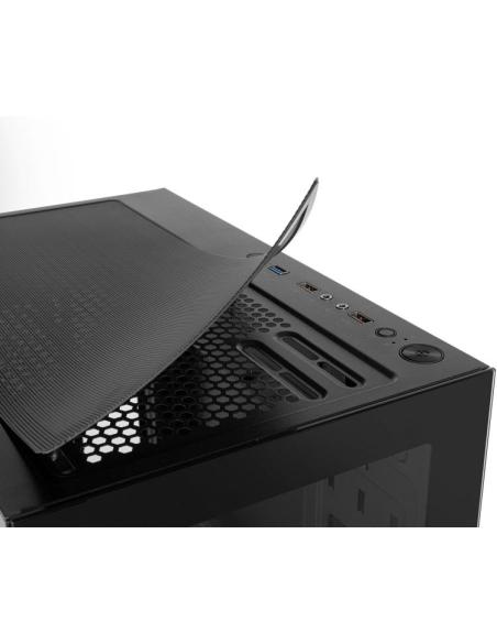 Nox Hummer Vision Midi Tower Cristal Templado USB 3.0 Negra