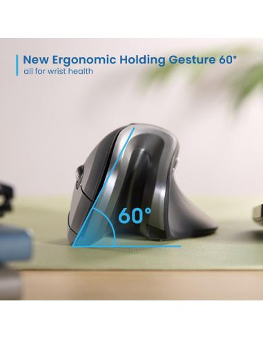 Ewent EW3154 Ratón Inalámbrico Ergonómico 3200 DPI