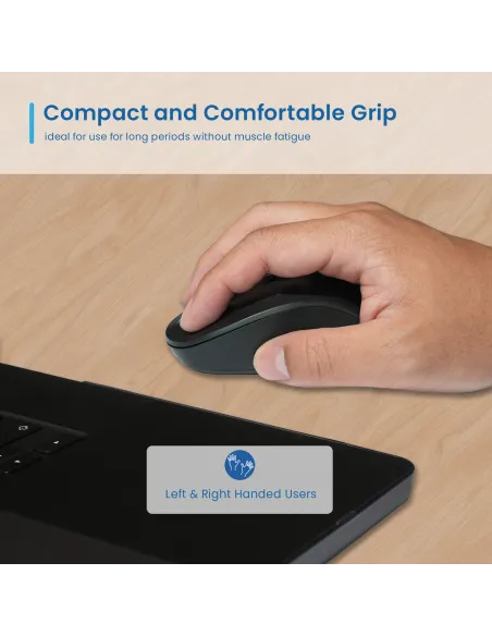 Ewent EW3218 Ratón Inalámbrico USB-A 1600 DPI y Clics Silenciosos