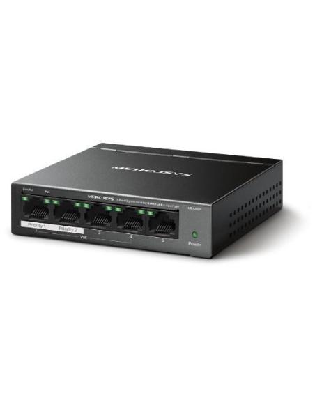 Mercusys MS105GP Switch PoE 5 Puertos Gigabit