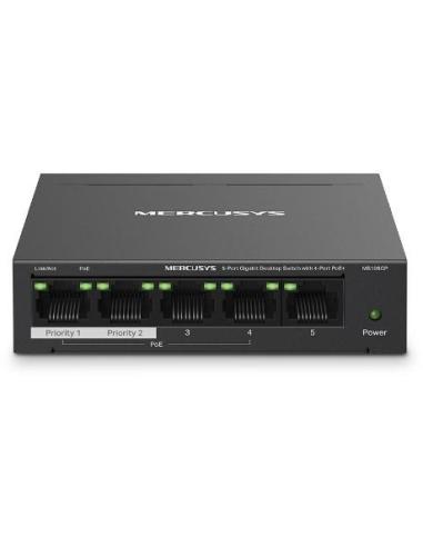 Mercusys MS105GP Switch PoE 5 Puertos Gigabit