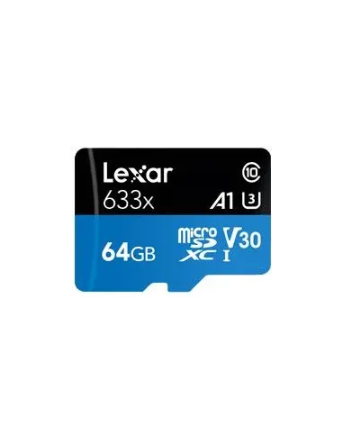 Lexar High Performance 633x 64GB MicroSDXC Clase 10 + Adaptador SD