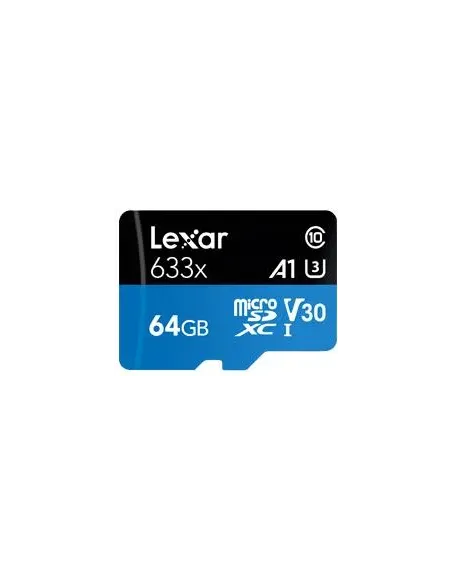 Lexar High Performance 633x 64GB MicroSDXC Clase 10 + Adaptador SD