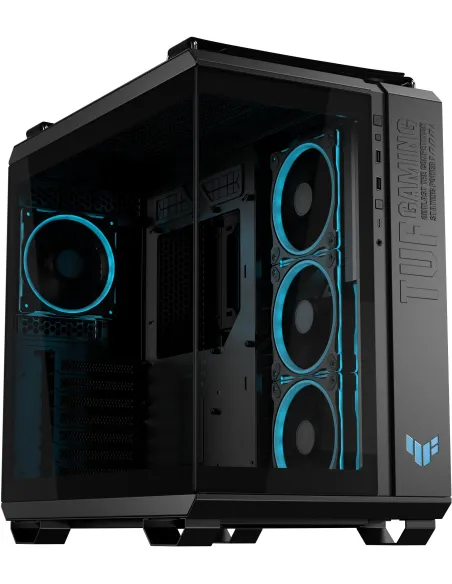 ASUS TUF GAMING GT502 Horizon TG ARGB Black Midi Tower Cristal Templado USB 3.2 Negro