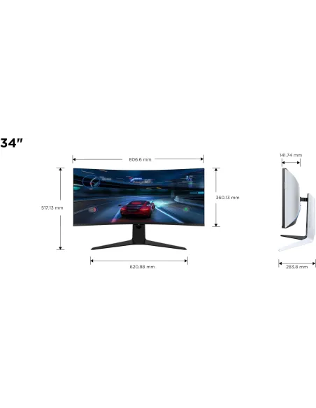 TCL 34R83Q 34" Mini LED Fast VA 4K UHD 170Hz Curvo