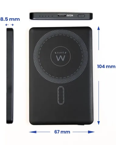 Ewent EW1160 Powerbank Slim 5000mAh Negro
