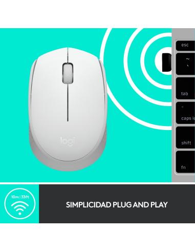 Logitech M171 Ratón Inalámbrico Blanco