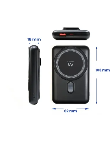 Ewent EW1162 Powerbank Mag SAFE 10000mAh Negro
