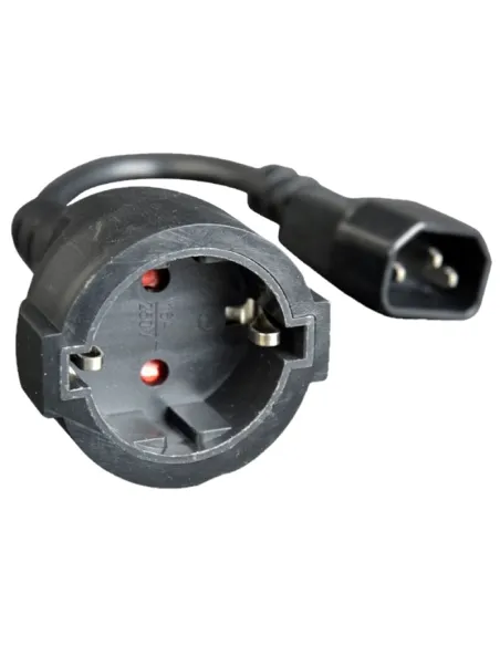 Gembird PC-SFC14M-01 Cable Adaptador de Alimentación C14(M) a Schuko(H) 15cm Negro