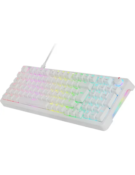 Mars Gaming MKPROWYES Teclado Gaming Mecánico RGB Switch Blanco