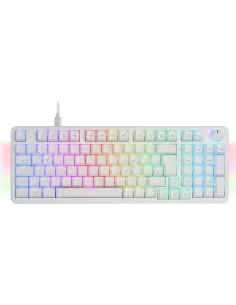 Mars Gaming MKPROWBES Teclado Gaming Mecánico RGB Switch Blanco