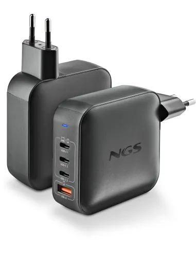 NGS BUD165W Cargador de Smartphone x3 USB-C/x1 USB-A