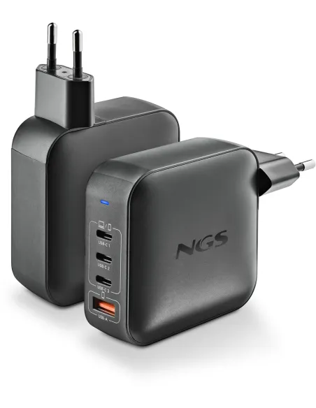 NGS BUD165W Cargador de Smartphone x3 USB-C/x1 USB-A