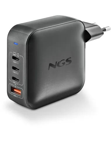 NGS BUD165W Cargador de Smartphone x3 USB-C/x1 USB-A
