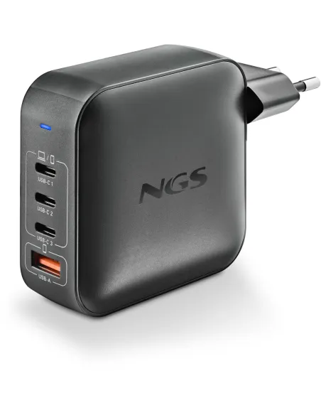 NGS BUD165W Cargador de Smartphone x3 USB-C/x1 USB-A
