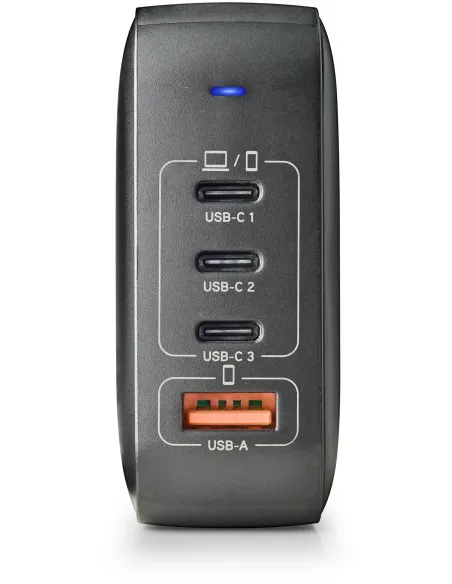 NGS BUD165W Cargador de Smartphone x3 USB-C/x1 USB-A