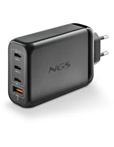 NGS BUD140W Cargador de Smartphone x3 USB-C/x1 USB-A