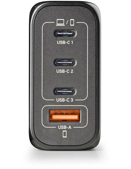 NGS BUD140W Cargador de Smartphone x3 USB-C/x1 USB-A