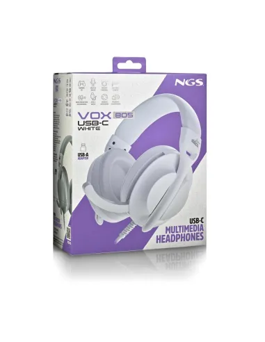 Auriculares Ngs VOX805 USB-C WHITE