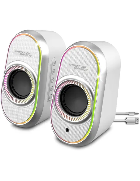 Spirit Of Gamer SP-5500-WT Altavoces RGB Bluetooth Blancos