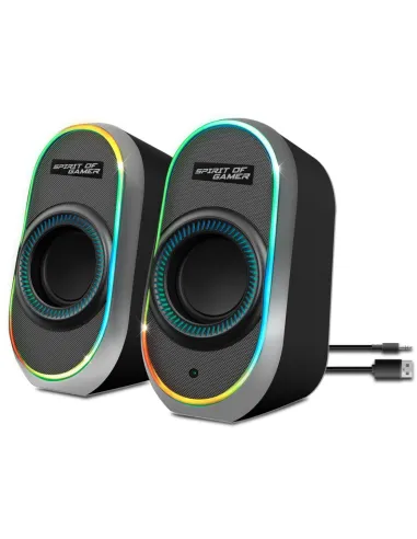 Spirit Of Gamer SP-5500-BK Altavoces RGB Bluetooth Negros