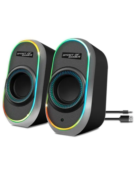 Spirit Of Gamer SP-5500-BK Altavoces RGB Bluetooth Negros