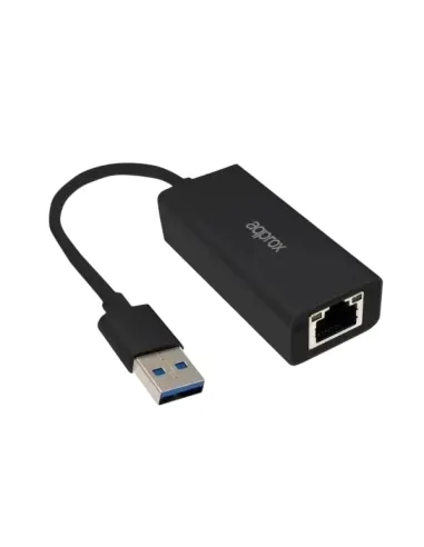 Approx APPC56V2 Adaptador Ethernet USB 3.0 RJ-45 PoE Negro
