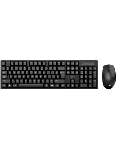 Ewent EW3281 Kit Teclado y Ratón inalámbricos QWERTY Español Negro