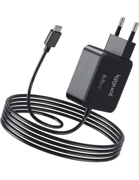 Iggual IGG319925 Cargador de Smartphone y Portátil USB-C 65W Negro