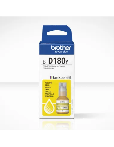 Brother BTD180Y Botella de Tinta Original Amarillo