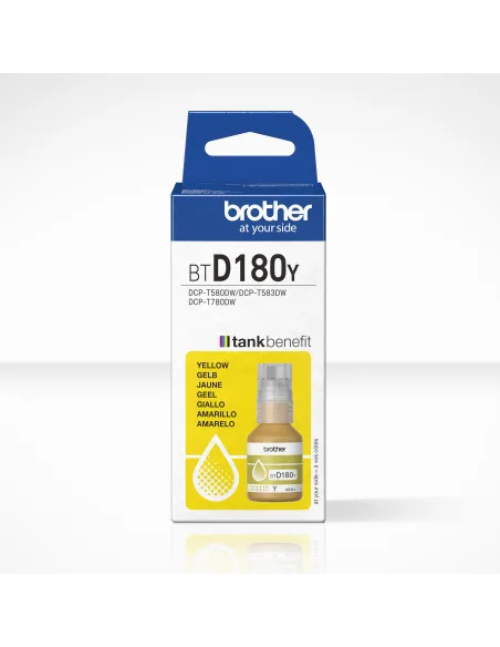 Brother BTD180Y Botella de Tinta Original Amarillo
