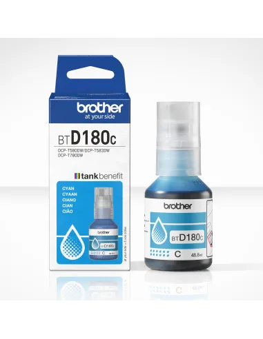 Brother BTD180C Botella de Tinta Original Cian
