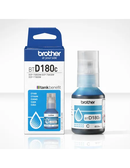 Brother BTD180C Botella de Tinta Original Cian