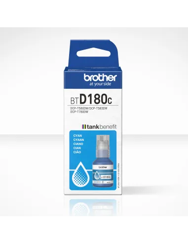 Brother BTD180C Botella de Tinta Original Cian