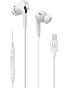 Celly UP1200TYPECWH Auriculares USB-C Blancos-MAUAMI1251
